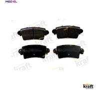 Brake pads Rear Axle 6011900 KRAFT AUTOMOTIVE for RENAULT OPEL NISSAN