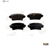 Brake pads Rear Axle 6011900 KRAFT AUTOMOTIVE for RENAULT OPEL NISSAN