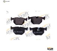 Brake pads Rear Axle 6012580 KRAFT AUTOMOTIVE for BMW MASERATI