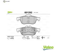 VALEO 601292 Brake pad set