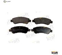 Brake pads Rear Axle 6013102 KRAFT AUTOMOTIVE for FIAT PEUGEOT CITROËN