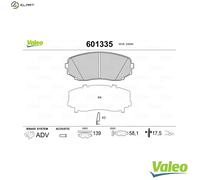 BRAKE PAD SET DISC BRAKE 601335 FOR MAZDA L3-VDT 2.3L R2AA 2.2L PYZ4 2.5L 4cyl