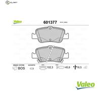 VALEO 601377 Brake pad set