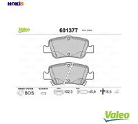 VALEO 601377 Brake pad set