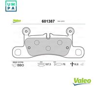 VALEO 601387 Brake pad set