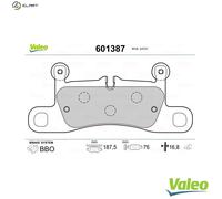 VALEO 601387 Brake pad set