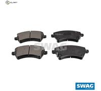 FRONT AXLE FITS TOYOTA COROLLA LIFTBACK BRAKE PAD SET, DISC BRAKE 81916539 SWAG