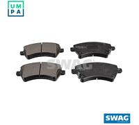 FRONT AXLE FITS TOYOTA COROLLA LIFTBACK BRAKE PAD SET, DISC BRAKE 81916539 SWAG