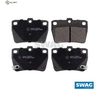 SWAG 81 91 6723 Brake Pad Set, disc brake for TOYOTA
