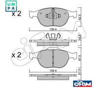 Brake pads 822-533-0 CIFAM for FORD FOCUS I TOURNEO CONNECT TRANSIT CONNECT
