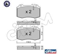 BRAKE PAD SET DISC BRAKE 822-563-5 FOR MERCEDES-BENZ M 271.956 1.8L 4cyl E-CLASS