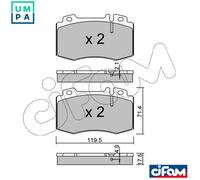 BRAKE PAD SET DISC BRAKE 822-563-5 FOR MERCEDES-BENZ M 271.956 1.8L 4cyl E-CLASS