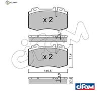 BRAKE PAD SET DISC BRAKE 822-563-5 FOR MERCEDES-BENZ M 271.956 1.8L 4cyl E-CLASS