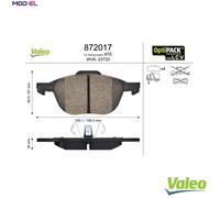 VALEO 872017 Brake pad set