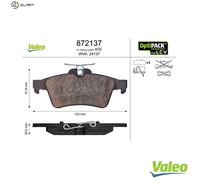 VALEO 872137 Brake pad set