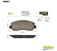 BRAKE PAD SET DISC BRAKE 872147 FOR RENAULT MASTER/III/Platform/Chassis/Van 2.3L