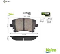 VALEO 872326 Brake pad set