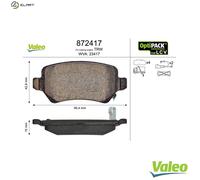 BRAKE PAD SET DISC BRAKE 872417 FOR OPEL COMBO/Tour/Box/Body/MPV 1.7L 4cyl