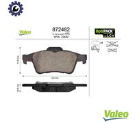 VALEO 872482 Brake pad set
