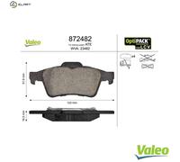 VALEO 872482 Brake pad set