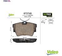 BRAKE PAD SET DISC BRAKE 872748 FOR RENAULT TRAFIC/III/Bus/Platform/Chassis 1.9L
