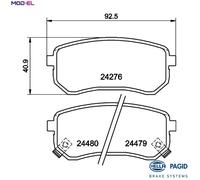 BRAKE PAD SET DISC BRAKE 8DB 355 006-581 FOR HYUNDAI KIA PICANTO/Hatchback/EKO