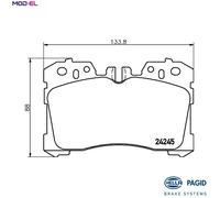 New Brake Pad Set, disc brake for LEXUS:LS,LS V,LS IV,LS Sedan 044650W110