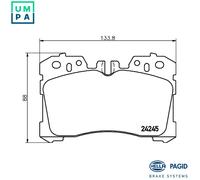 New Brake Pad Set, disc brake for LEXUS:LS,LS V,LS IV,LS Sedan 044650W110