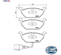 BRAKE PAD SET DISC BRAKE 8DB 355 008-551 FOR SKODA OCTAVIA/II/Combi LAURA VW