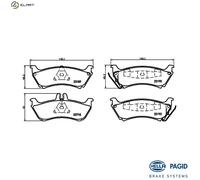 HELLA 8DB 355 009-241 Brake pad set