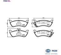 HELLA 8DB 355 009-241 Brake pad set