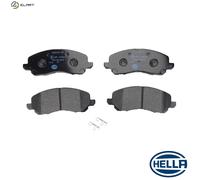 HELLA 8DB 355 009-671 Brake pad set