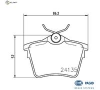 BRAKE PAD SET DISC BRAKE 8DB 355 011-501 FOR PEUGEOT 407/SW/Van CITROEN 2.2L 407