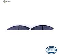 HELLA 8DB 355 011-751 Brake pad set