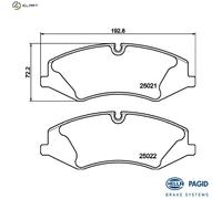 BRAKE PAD SET DISC BRAKE 8DB 355 015-081 FOR LAND ROVER RANGE/III/SUV/Mk 3.6L