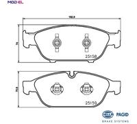 BRAKE PAD SET DISC BRAKE 8DB 355 016-031 FOR AUDI A6/S6/Allroad A8L A7/S7 VW