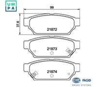 HELLA 8DB 355 016-701 Brake pad set