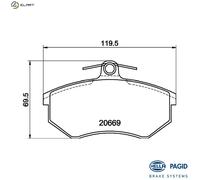 BRAKE PAD SET DISC BRAKE 8DB 355 017-701 FOR RIICH CHERY COWIN TENGO/Hatchback