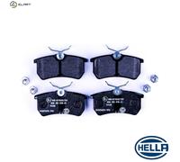 Brake pads 8DB 355 018-411 HELLA for FORD FOCUS I FOCUS I Saloon FOCUS I Turnier