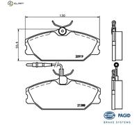 BRAKE PAD SET DISC BRAKE 8DB 355 019-181 FOR RENAULT SCENIC/MPV 25 LAGUNA 1.8L