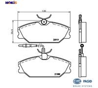 HELLA 8DB 355 019-181 Brake pad set