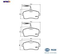 BRAKE PAD SET DISC BRAKE 8DB 355 020-671 FOR PEUGEOT 407/SW/Van 6FY 1.7L 4cyl