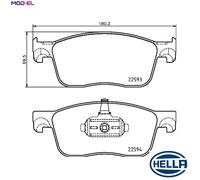 BRAKE PAD SET DISC BRAKE 8DB 355 031-541 FOR PEUGEOT EXPERT/Van/Bus TRAVELLER