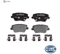 Brake pads 8DB 355 037-891 HELLA for HYUNDAI KIA