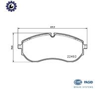 BRAKE PAD SET DISC BRAKE 8DB 355 039-521 FOR VW GRAND/CALIFORNIA/Camper MAN