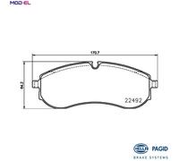 BRAKE PAD SET DISC BRAKE 8DB 355 039-531 FOR VW GRAND/CALIFORNIA/Camper MAN