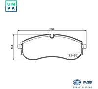 BRAKE PAD SET DISC BRAKE 8DB 355 039-531 FOR VW GRAND/CALIFORNIA/Camper MAN