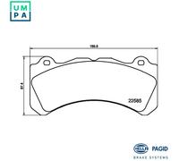BRAKE PAD SET DISC BRAKE 8DB 355 040-211 FOR VOLVO V60/II S60/III 2.0L 4cyl 3.0L