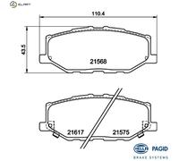 BRAKE PAD SET DISC BRAKE 8DB 355 040-421 FOR SUZUKI JIMNY/Closed/Off-Road 1.5L
