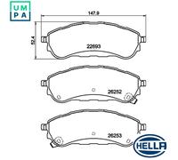 BRAKE PAD SET DISC BRAKE 8DB 355 040-751 FOR FORD T22DD0P/GBVAJQJ/ENQJ 2.2L 4cyl